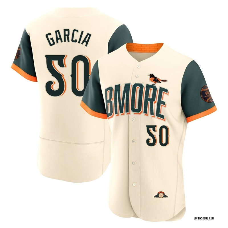 Authentic Rico Garcia Men's Baltimore Orioles Cream 2026 City Connect Stadium Jersey
