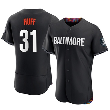 Authentic Sam Huff Men's Baltimore Orioles Black 2023 City Connect Jersey