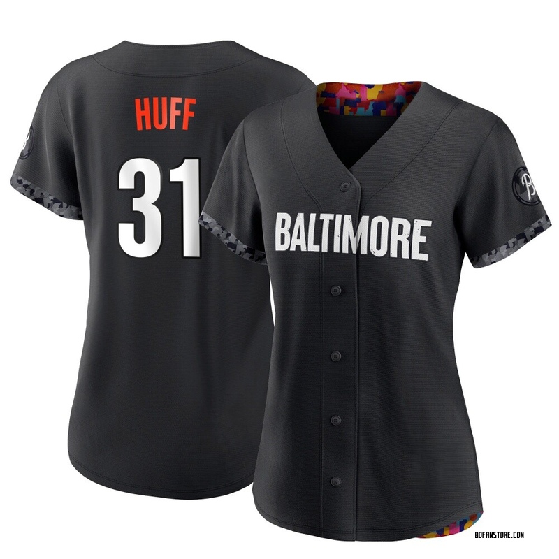 Authentic Sam Huff Women's Baltimore Orioles Black 2023 City Connect Jersey