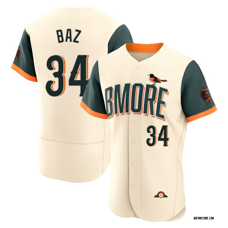 Authentic Shane Baz Men's Baltimore Orioles Cream 2026 City Connect Stadium Jersey