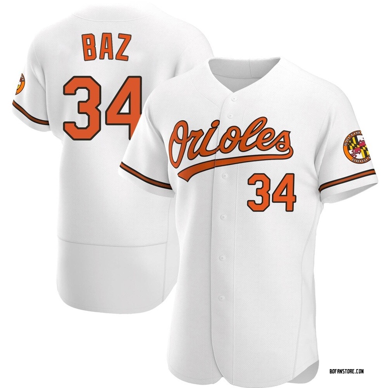 Authentic Shane Baz Men's Baltimore Orioles White Home Jersey