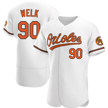Authentic Toby Welk Men's Baltimore Orioles White Home Jersey