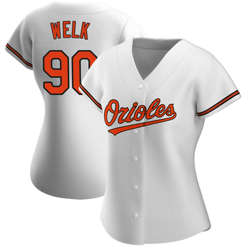 Authentic Toby Welk Women's Baltimore Orioles White Home Jersey