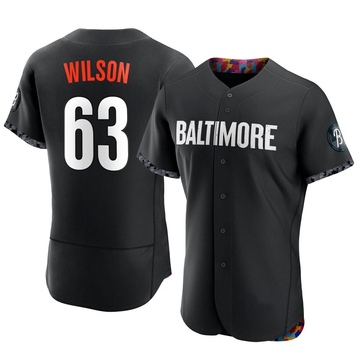 Authentic Tyler Wilson Men's Baltimore Orioles Black 2023 City Connect Jersey