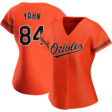 Authentic Willy Yahn Women's Baltimore Orioles Orange Alternate Jersey
