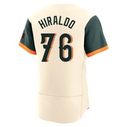 Authentic Yaramil Hiraldo Men's Baltimore Orioles Cream 2026 City Connect Stadium Jersey