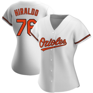 Authentic Yaramil Hiraldo Women's Baltimore Orioles White Home Jersey