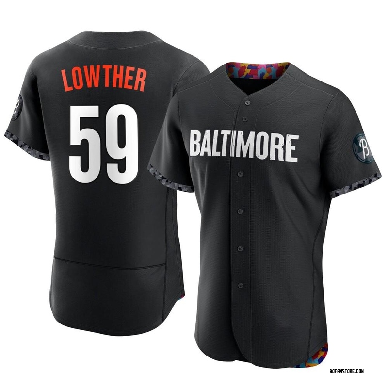 Authentic Zac Lowther Men's Baltimore Orioles Black 2023 City Connect Jersey