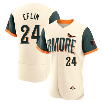 Authentic Zach Eflin Men's Baltimore Orioles Cream 2026 City Connect Stadium Jersey