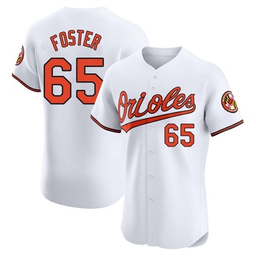 Elite Cameron Foster Men's Baltimore Orioles White Home Jersey