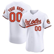 Elite Custom Men's Baltimore Orioles White Home Jersey