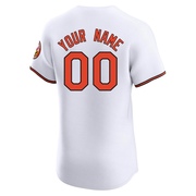 Elite Custom Men's Baltimore Orioles White Home Jersey
