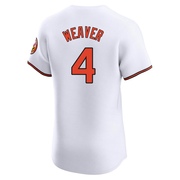 Elite Earl Weaver Men's Baltimore Orioles White Home Jersey