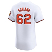 Elite George Soriano Men's Baltimore Orioles White Home Jersey