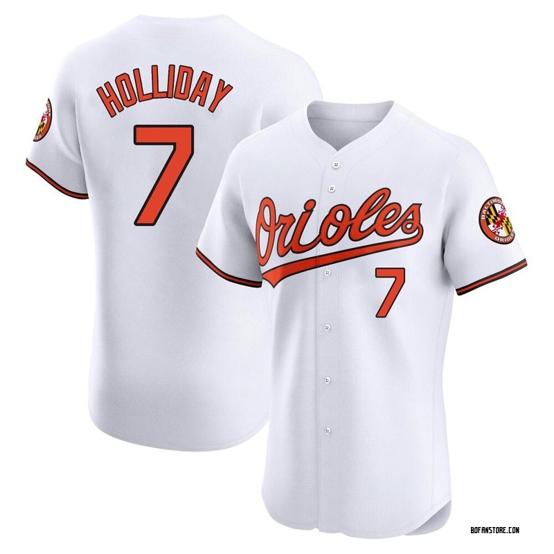 Elite Jackson Holliday Men's Baltimore Orioles White Home Jersey