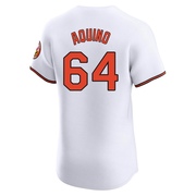 Elite Jayson Aquino Men's Baltimore Orioles White Home Jersey