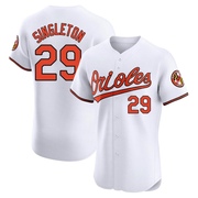 Elite Ken Singleton Men's Baltimore Orioles White Home Jersey