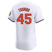Elite Mark Trumbo Men's Baltimore Orioles White Home Jersey