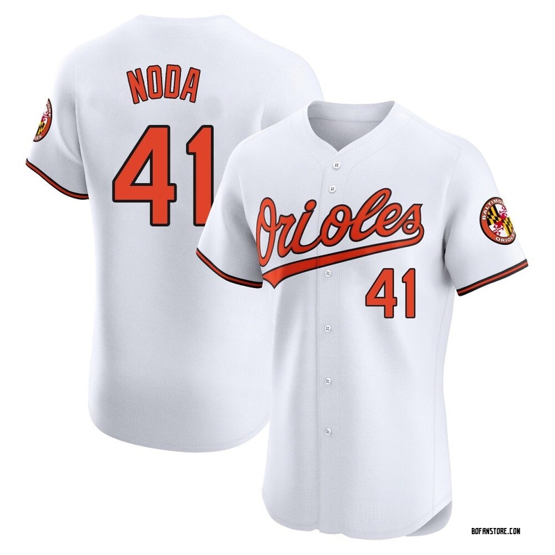 Elite Ryan Noda Men's Baltimore Orioles White Home Jersey