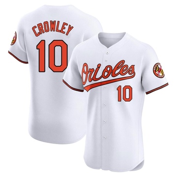 Elite Terry Crowley Men's Baltimore Orioles White Home Jersey