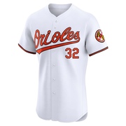 Elite Weston Wilson Men's Baltimore Orioles White Home Jersey
