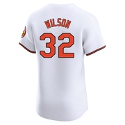 Elite Weston Wilson Men's Baltimore Orioles White Home Jersey