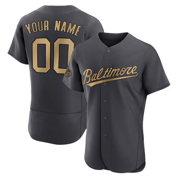 Game Custom Men's Baltimore Orioles Charcoal Authentic 2022 All-Star Jersey
