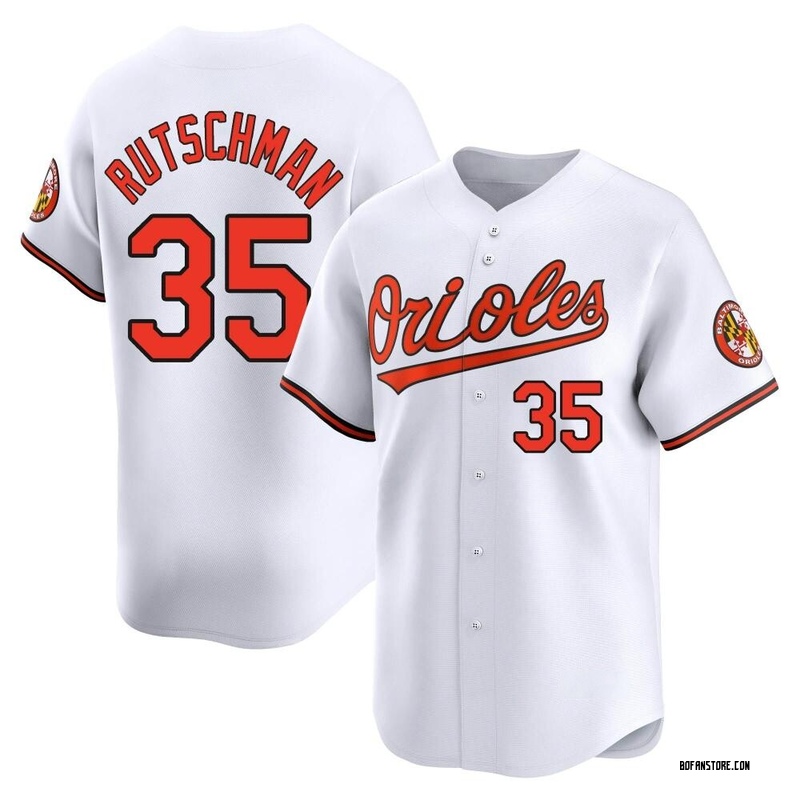 Limited Adley Rutschman Youth Baltimore Orioles White Home Jersey