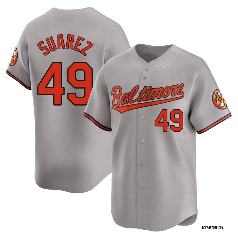 Limited Albert Suarez Youth Baltimore Orioles Gray Road Jersey