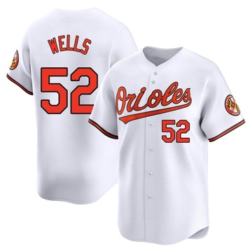 Limited Alexander Wells Youth Baltimore Orioles White Home Jersey