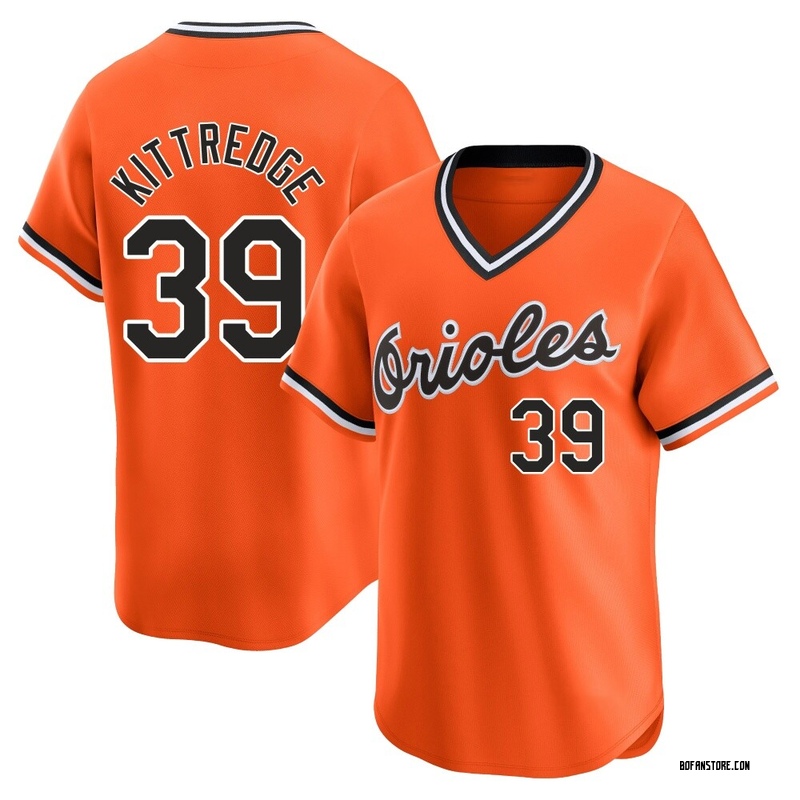 Limited Andrew Kittredge Youth Baltimore Orioles Orange Cooperstown Collection Jersey