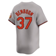 Limited Anthony Bemboom Men's Baltimore Orioles Gray Road Jersey