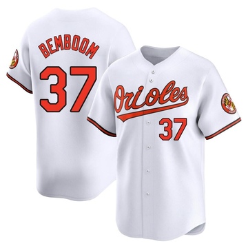 Limited Anthony Bemboom Men's Baltimore Orioles White Home Jersey