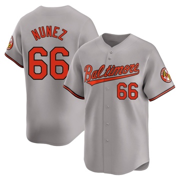 Limited Anthony Nunez Youth Baltimore Orioles Gray Road Jersey