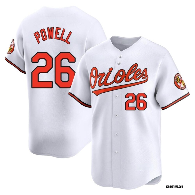 Limited Boog Powell Men's Baltimore Orioles White Home Jersey