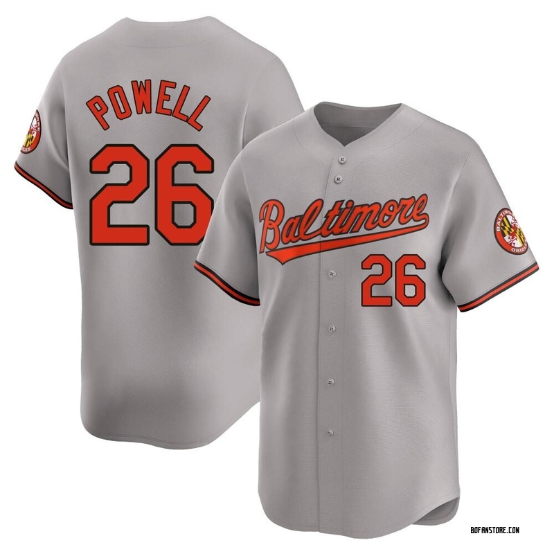 Limited Boog Powell Youth Baltimore Orioles Gray Road Jersey