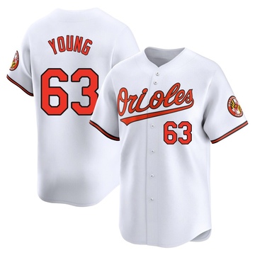 Limited Brandon Young Men's Baltimore Orioles White Home Jersey