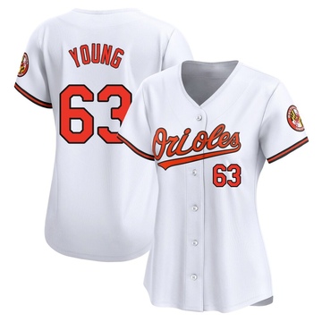 Limited Brandon Young Women's Baltimore Orioles White Home Jersey