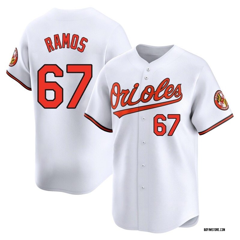 Limited Bryan Ramos Men's Baltimore Orioles White Home Jersey