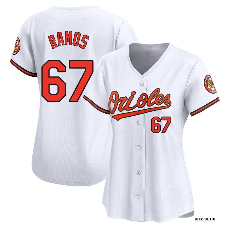 Limited Bryan Ramos Women's Baltimore Orioles White Home Jersey