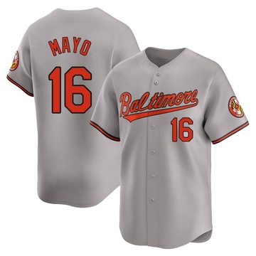 Limited Coby Mayo Men's Baltimore Orioles Gray Road Jersey