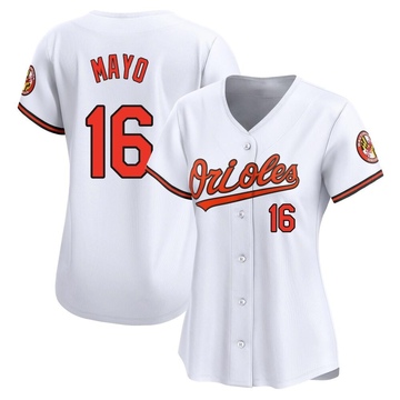 Limited Coby Mayo Women's Baltimore Orioles White Home Jersey