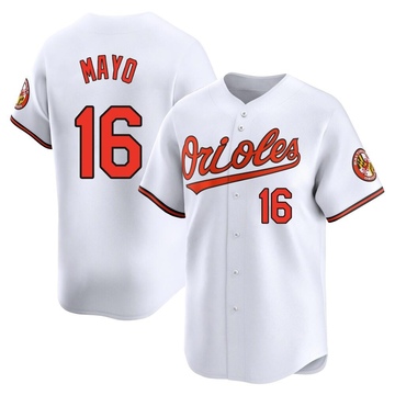 Limited Coby Mayo Youth Baltimore Orioles White Home Jersey