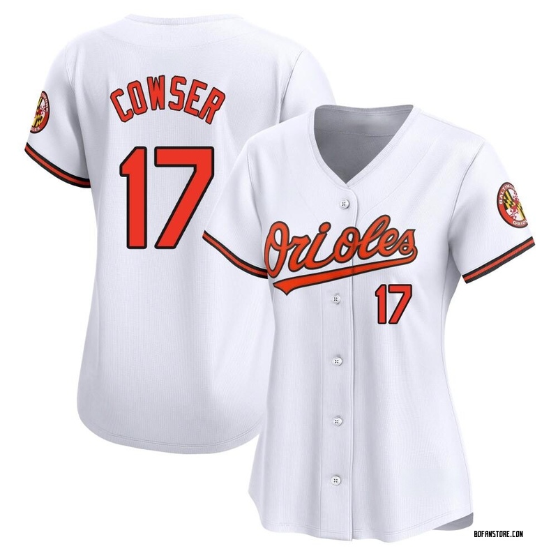 Limited Colton Cowser Women's Baltimore Orioles White Home Jersey