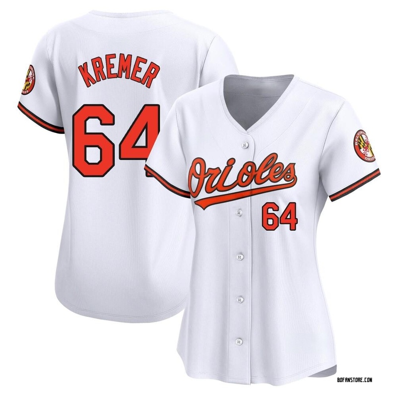 Limited Dean Kremer Women's Baltimore Orioles White Home Jersey