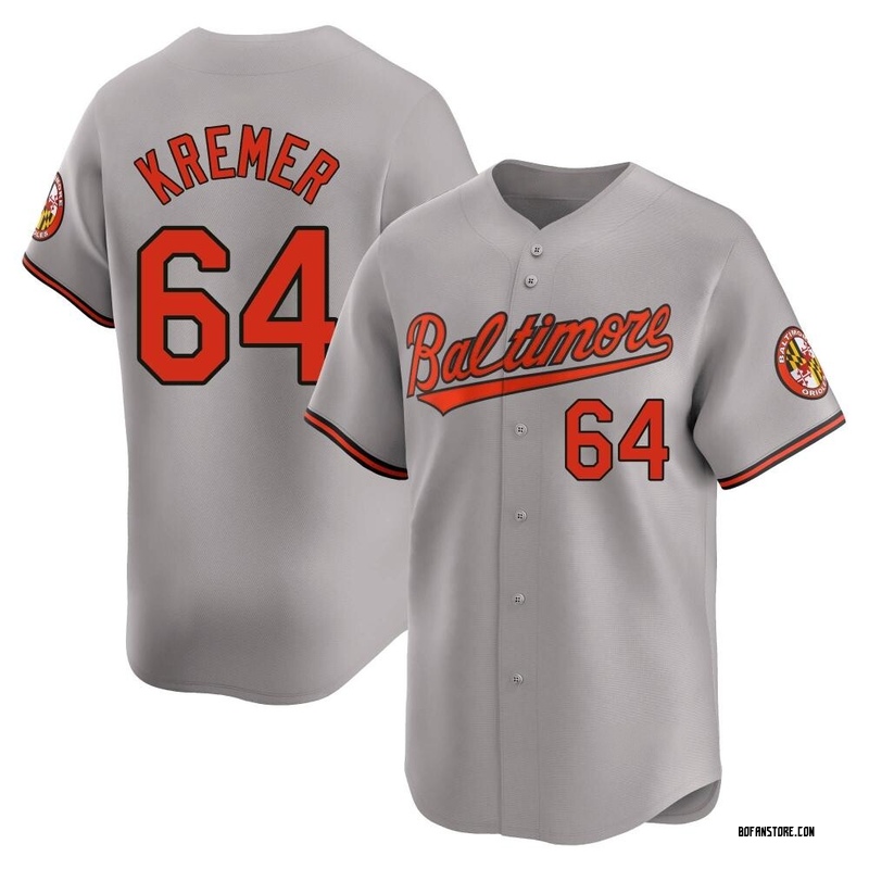 Limited Dean Kremer Youth Baltimore Orioles Gray Road Jersey