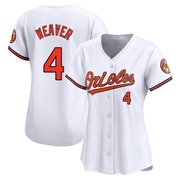 Limited Earl Weaver Women's Baltimore Orioles White Home Jersey
