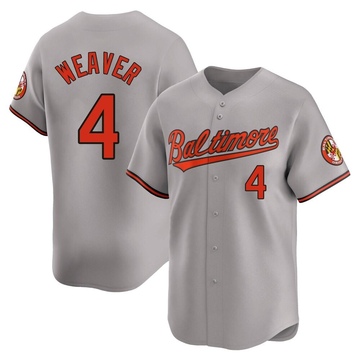 Limited Earl Weaver Youth Baltimore Orioles Gray Road Jersey