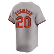 Limited Frank Robinson Men's Baltimore Orioles Gray Road Jersey