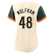 Limited Grant Wolfram Women's Baltimore Orioles Cream 2026 City Connect Stadium Jersey
